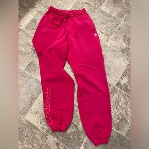 Rose pink adidas sweatpants